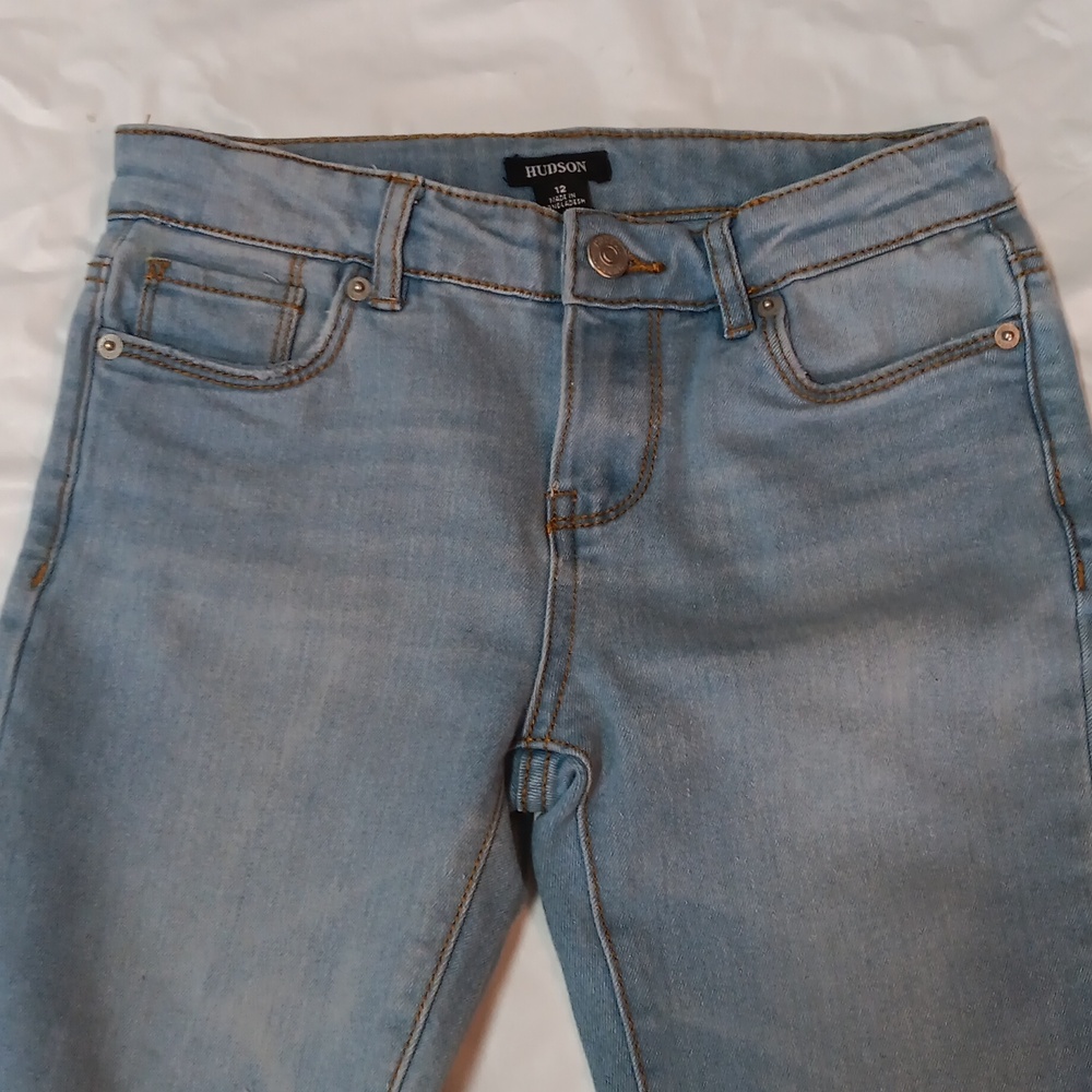 Hudson Jeans Kids Light Blue Distressed Jeans - Picture 3 of 14